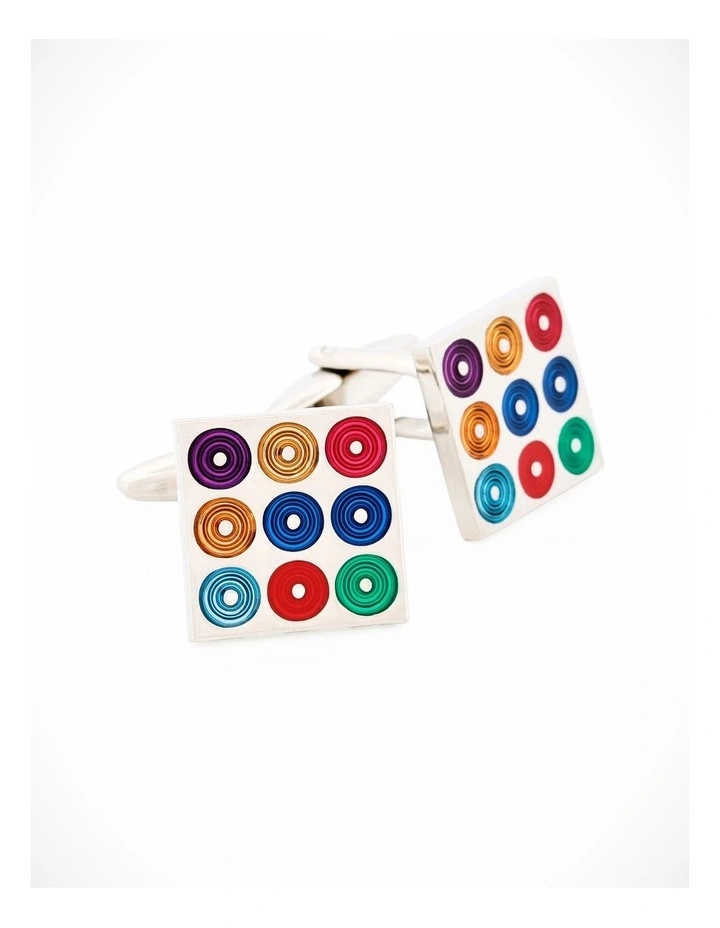 Multi Coloured Cufflinks image 1