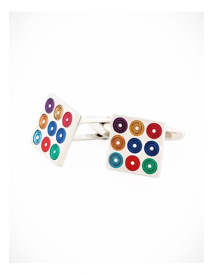 Multi Coloured Cufflinks image 2