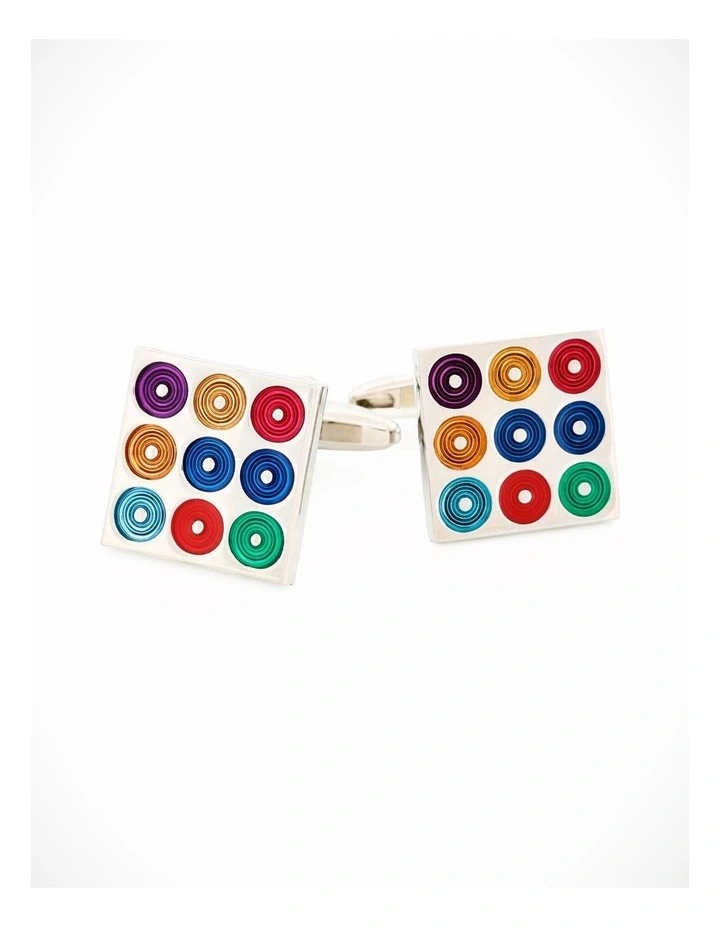 Multi Coloured Cufflinks image 3