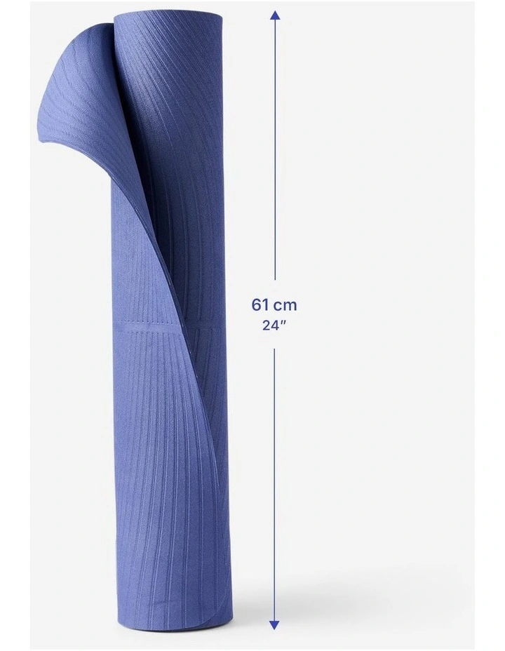 Decathlon | 5 mm Grippy and Comfortable Gentle Yoga Mat - Dark Blue image 5