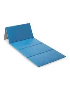 Decathlon | 160 cm x 58 cm x 7 mm Pilates Floor Mat - Tone Mat Fold - Blue