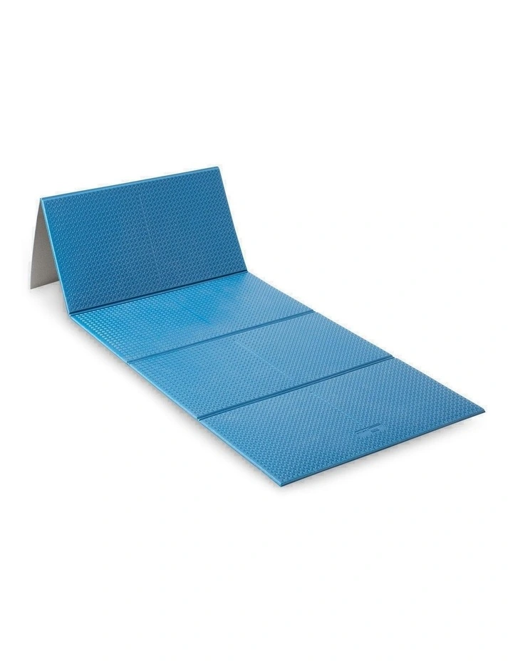 Decathlon | 160 cm x 58 cm x 7 mm Pilates Floor Mat - Tone Mat Fold - Blue image 1