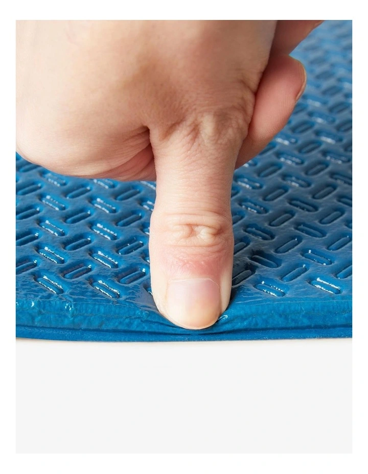 Decathlon | 160 cm x 58 cm x 7 mm Pilates Floor Mat - Tone Mat Fold - Blue image 3