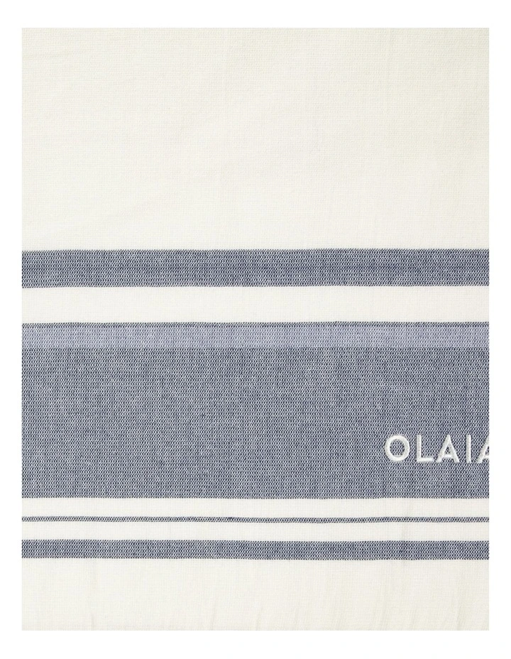 Decathlon | Towel FOUTA 170 x 100 cm Avorio Navy image 3