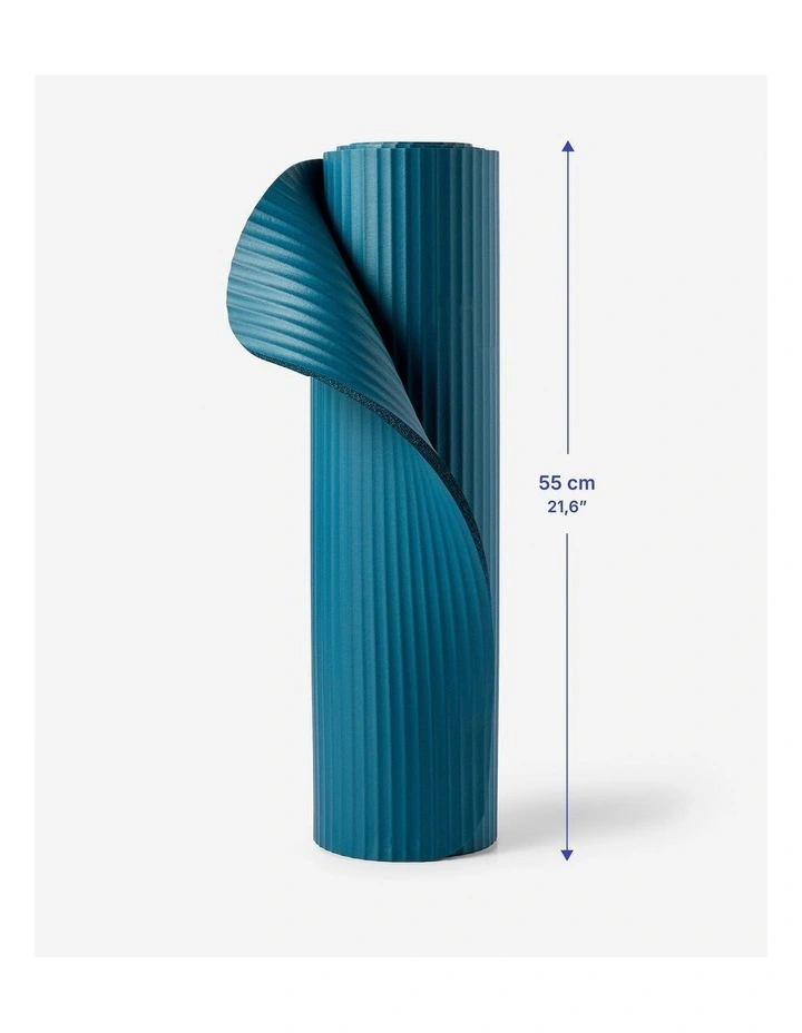 Decathlon | Pilates Mat Comfort 100 - 160 cm 55 cm 10 mm - Blue image 5