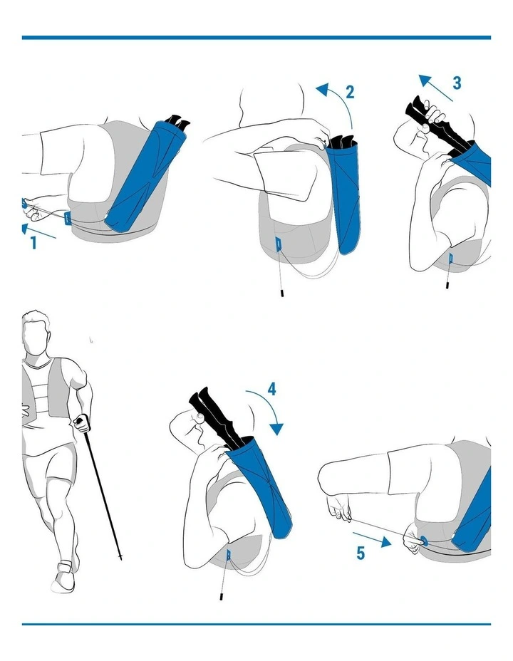 Trail Running Quiver in Black image 5