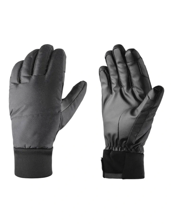 Decathlon | Adult Ski 100 Waterproof Gloves - BLACK image 1