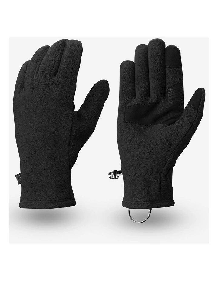 Decathlon | Adult mountain trekking fleece gloves - MT500 Black image 6