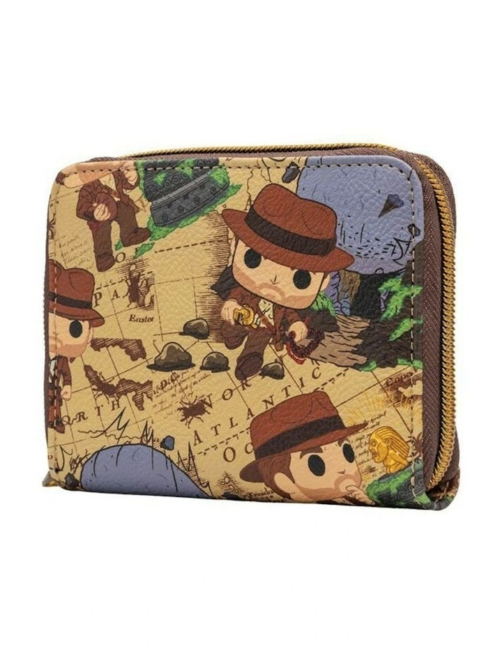 Indiana Jones Raiders of the Lost Art Print Zip Around Wallet Money Pouch image 2