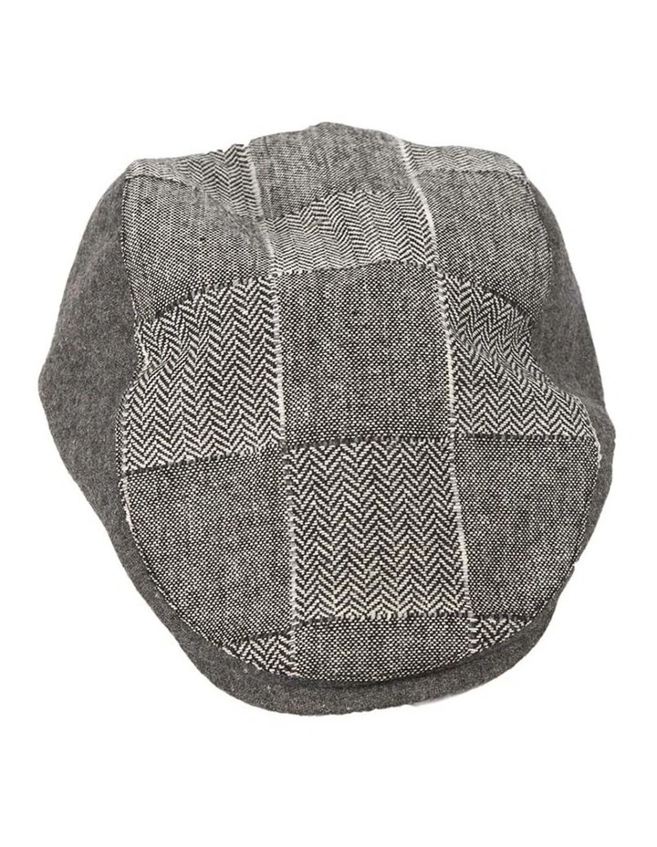 Grey patches ivy flat cap M135 image 2