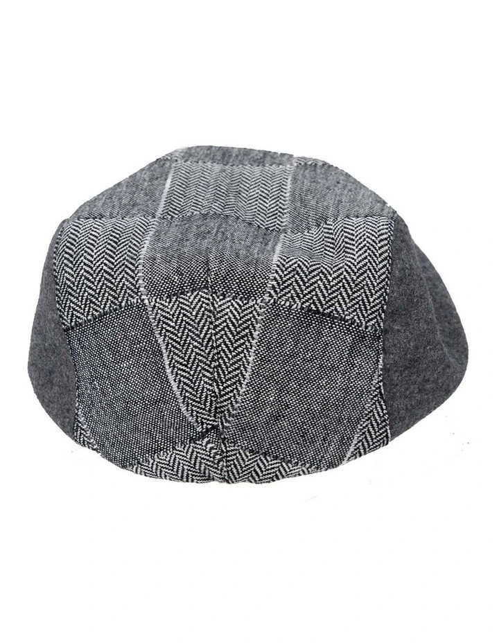 Grey patches ivy flat cap M135 image 4