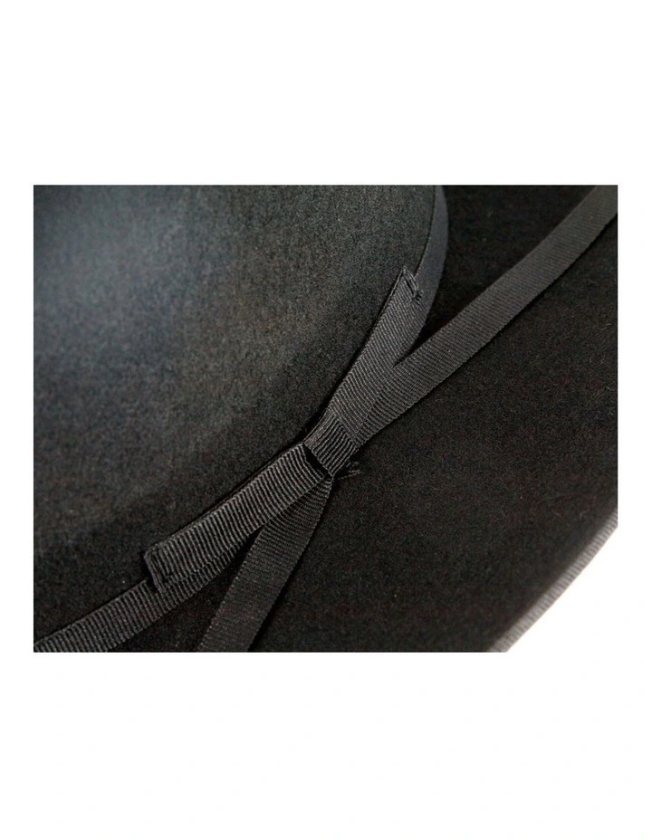 Max Alexander Black Heritage Western Fedora  Structured Wool Felt M191B image 4