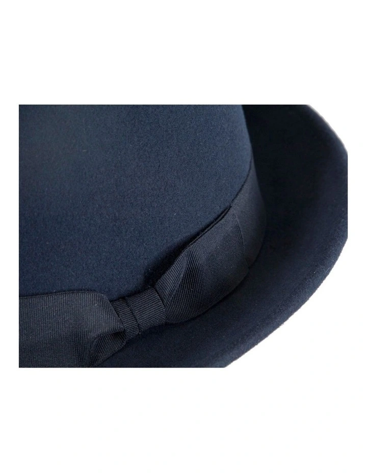 Navy Fedora Felt Blues Brothers Homburg Hat M105N image 4