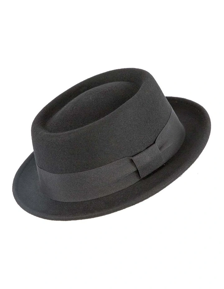 Black Porkpie Felt Hat from Breaking Bad M171 image 1