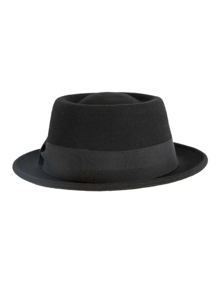 Black Porkpie Felt Hat from Breaking Bad M171 image 2
