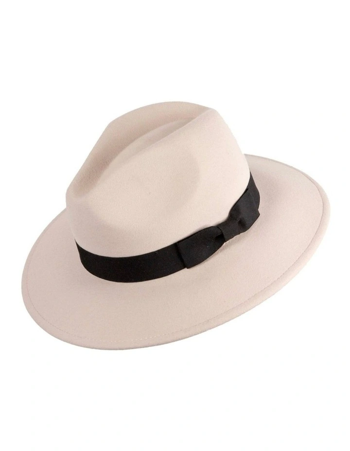Sand Max Alexander Flat Brim Fedora M192CB image 1