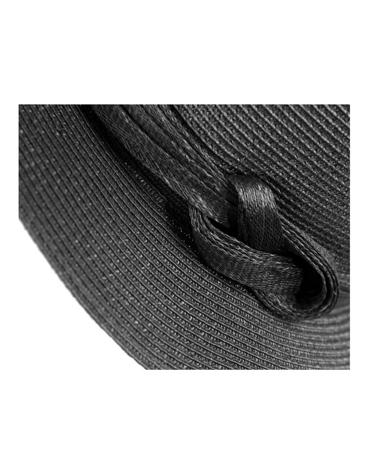 Soft black unisex braid fedora hat MA990B image 5