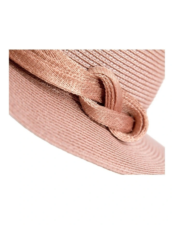 Soft taupe unisex braid fedora hat MA990TP image 4