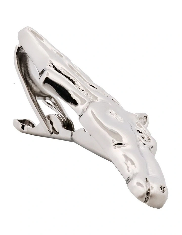 Imitation Rhodium Horse Head Tie Bar image 2