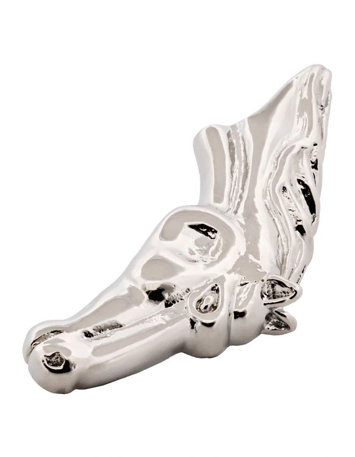Imitation Rhodium Horse Head Tie Bar image 4