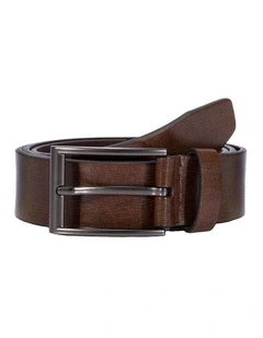 Dents Casual Leather Belt in Brown