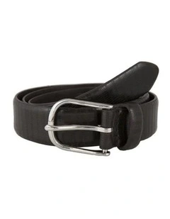 Dents Mens Lizard Print Leather Belt - Brown