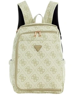Green Logo Berta U-Zip Backpack
