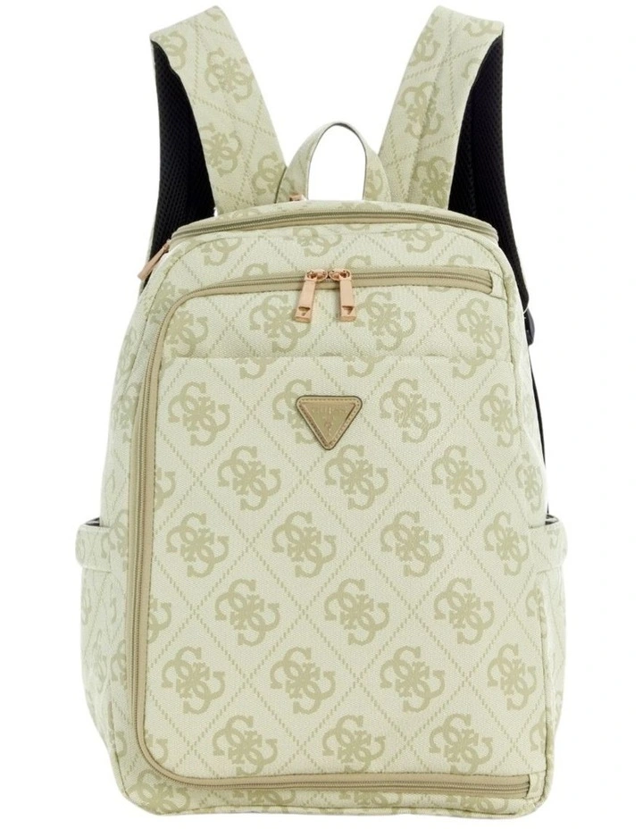 Green Logo Berta U-Zip Backpack image 1