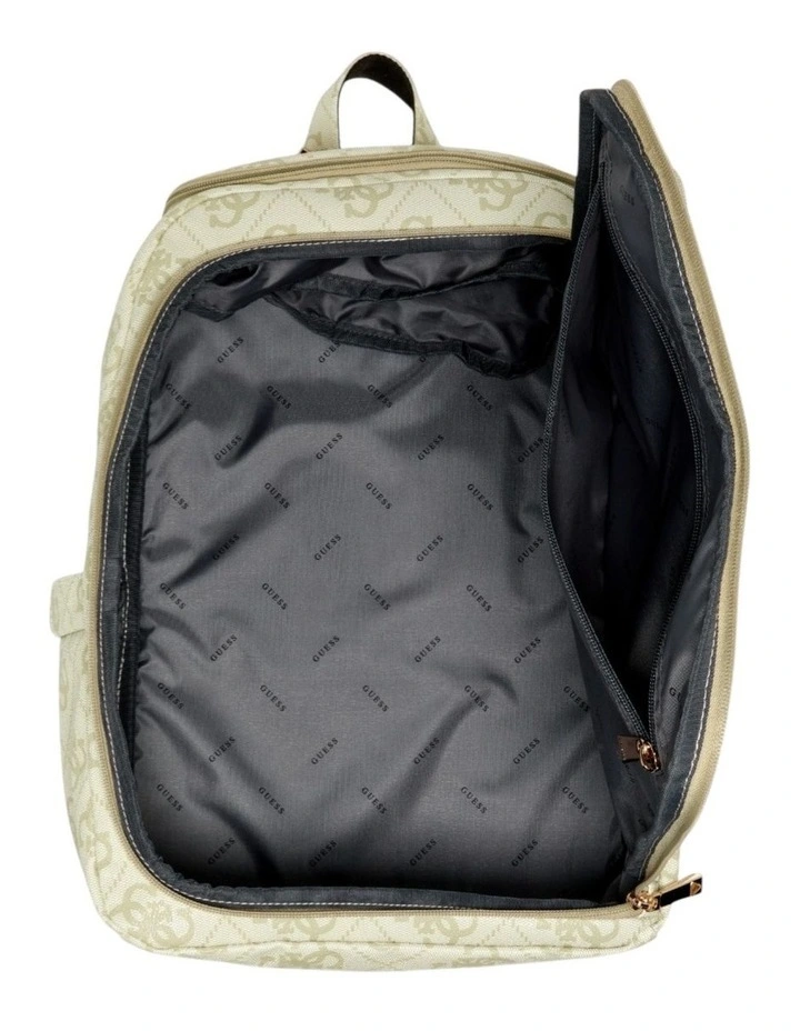 Green Logo Berta U-Zip Backpack image 3