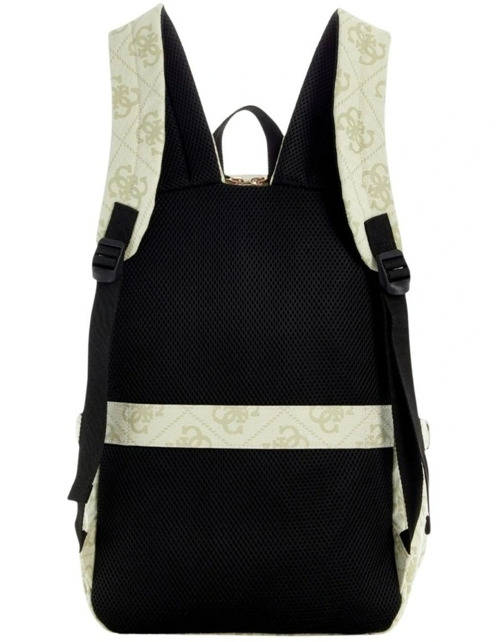 Green Logo Berta U-Zip Backpack image 4