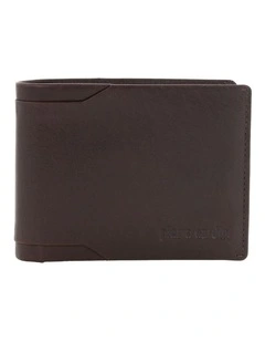 Pierre Cardin Genuine Leather Bi-Fold Wallet in Chocolate