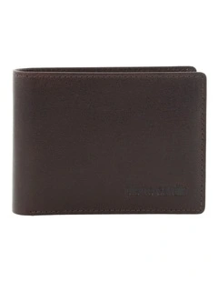 Pierre Cardin Genuine Leather Bi-Fold Wallet in Chocolate