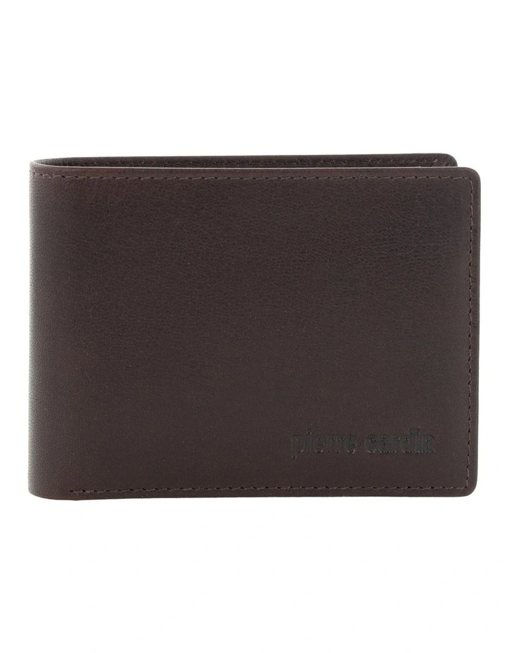 Pierre Cardin Genuine Leather Bi-Fold Wallet in Chocolate image 1