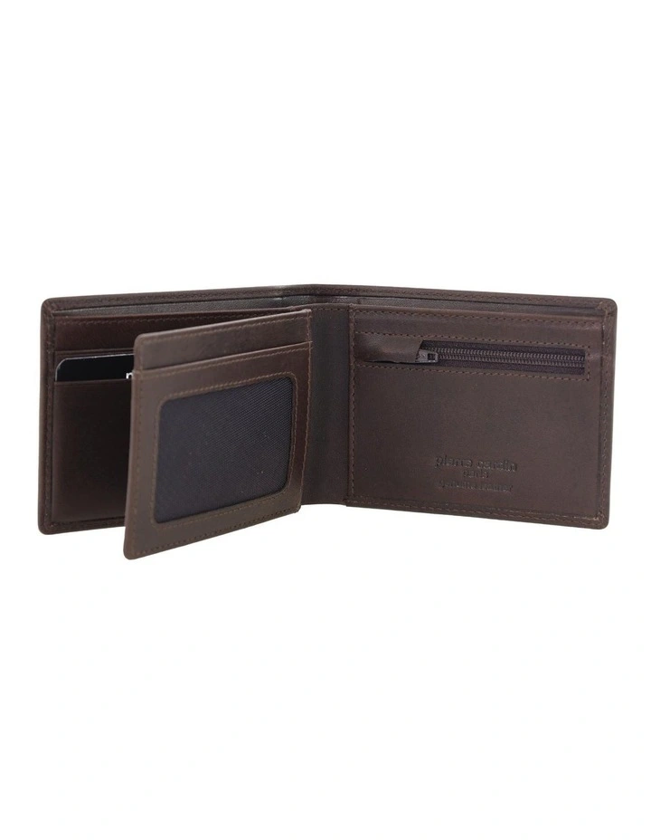Pierre Cardin Genuine Leather Bi-Fold Wallet in Chocolate image 3