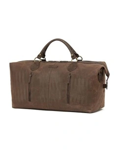 Waxed Canvas Duffle Bag - Brown