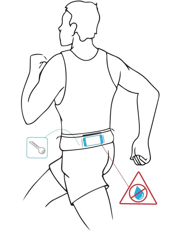Decathlon - HYDRATION FLASK-CARRYING RUNNING BELT - BLACK image 5