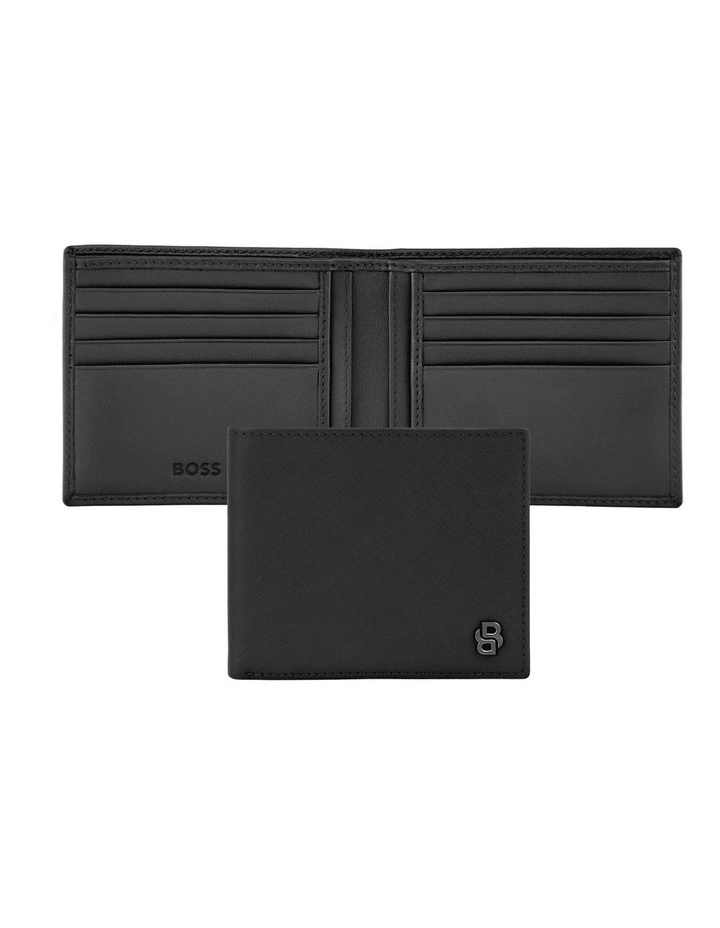 Boss Wallet Double B Saffiano Black Leather image 1