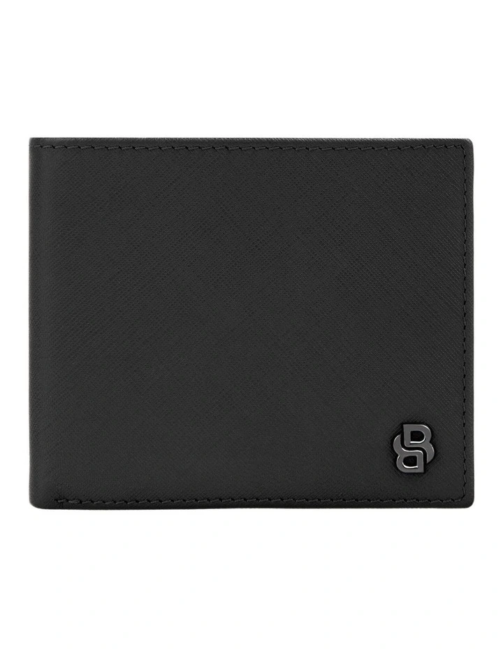 Boss Wallet Double B Saffiano Black Leather image 2