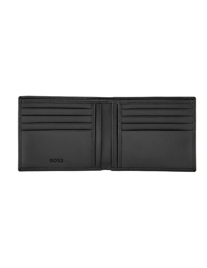 Boss Wallet Double B Saffiano Black Leather image 3