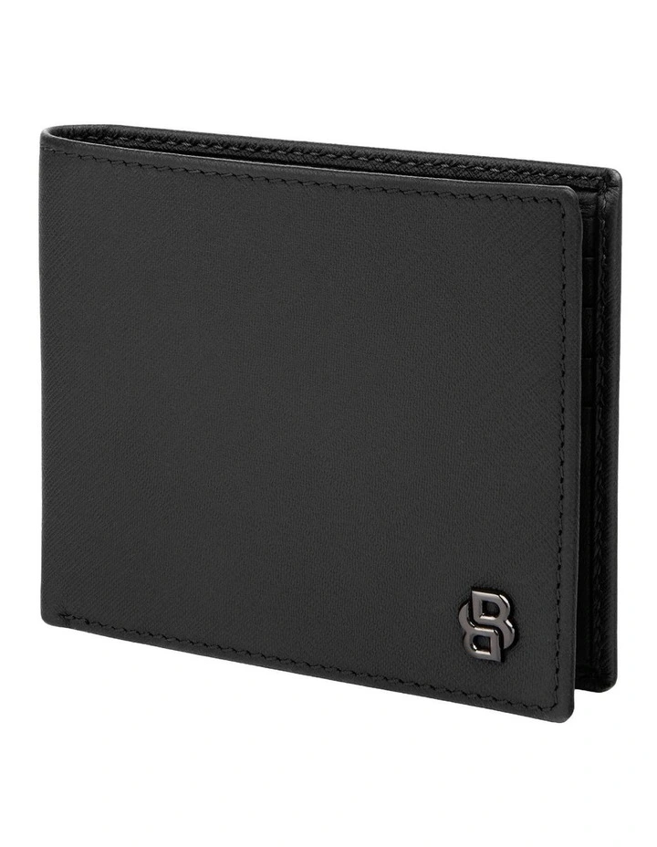 Boss Wallet Double B Saffiano Black Leather image 4