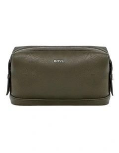 Boss Toiletry Bag Classic Grained Khaki
