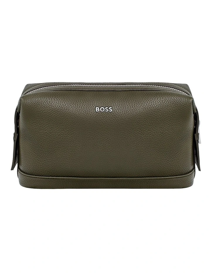 Boss Toiletry Bag Classic Grained Khaki image 1
