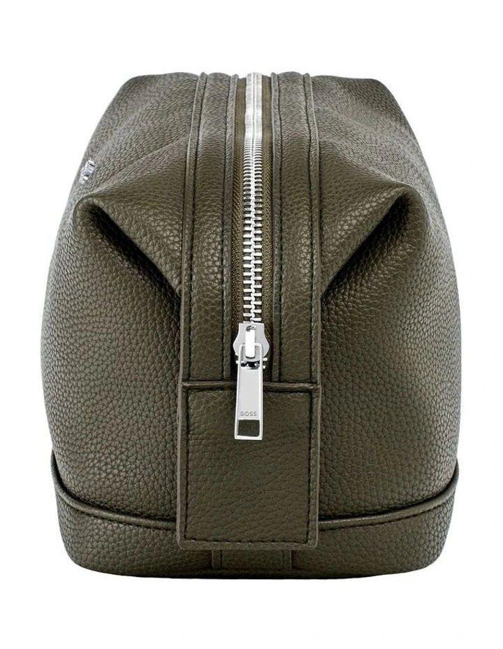 Boss Toiletry Bag Classic Grained Khaki image 4