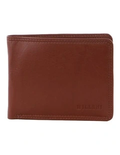 Milleni Genuine Leather Men's Flat Wallet In Tan