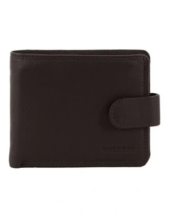 Milleni Genuine Leather Men's Tab Wallet in Brown
