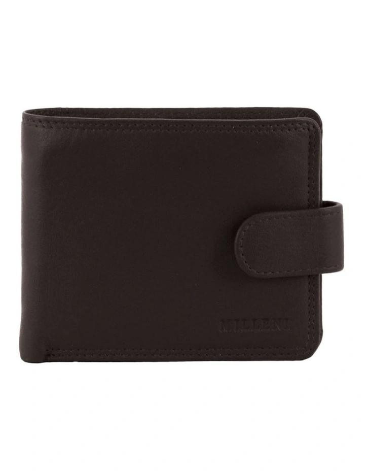 Milleni Genuine Leather Men's Tab Wallet in Brown image 1
