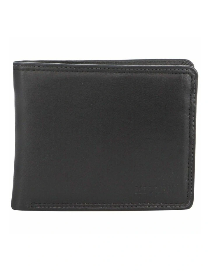 Milleni Genuine Leather Men's Flat Wallet In Black image 1