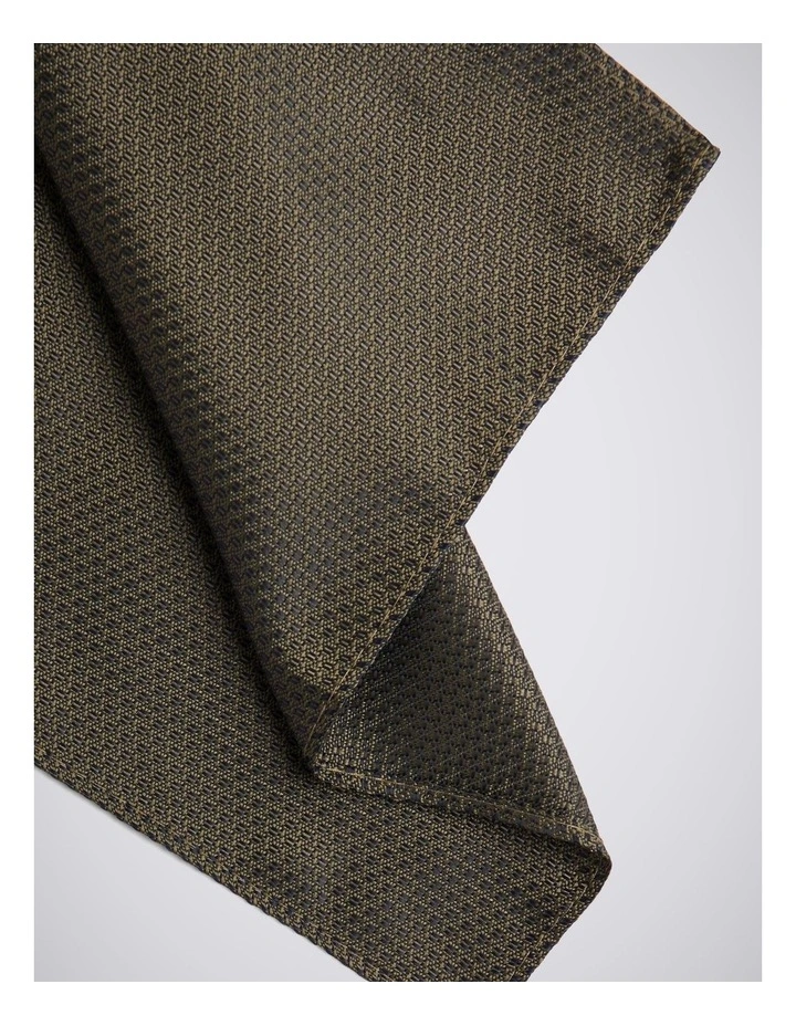 Olive Textured Pocket Square image 2