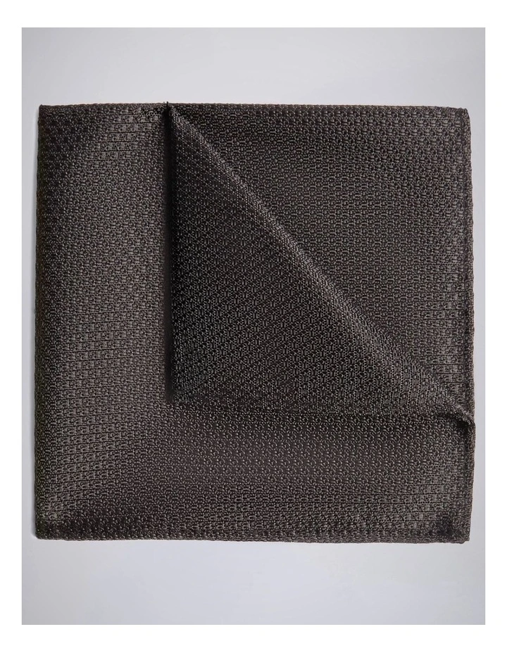 Black Textured Pocket Square image 1