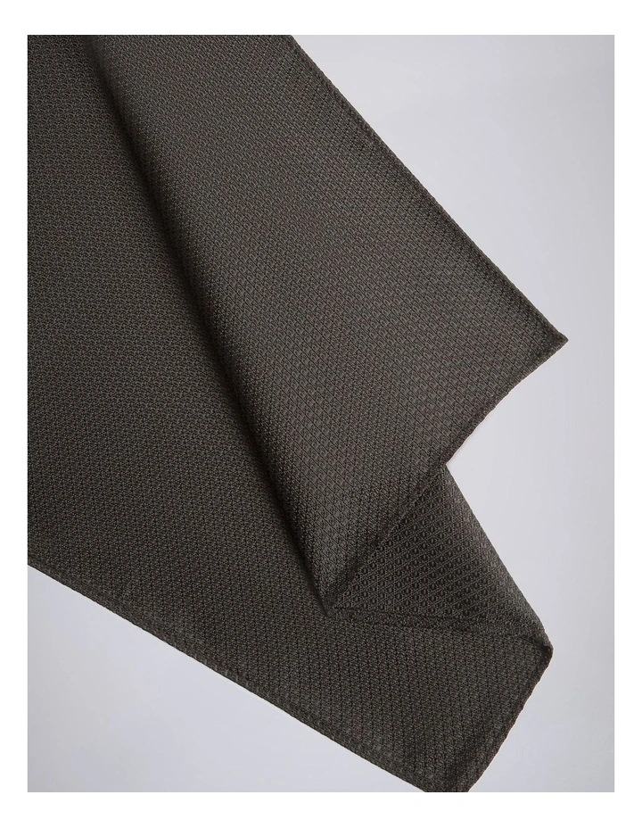 Black Textured Pocket Square image 2